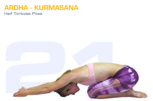 Ardha-Kurmasana